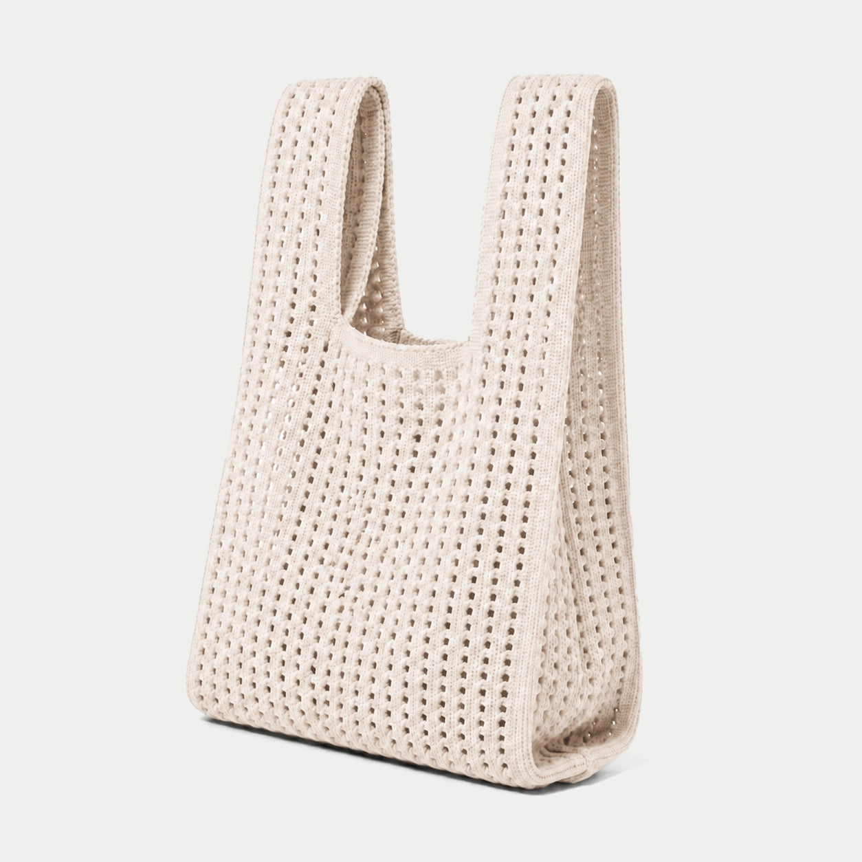 Open Knit Tote Bag