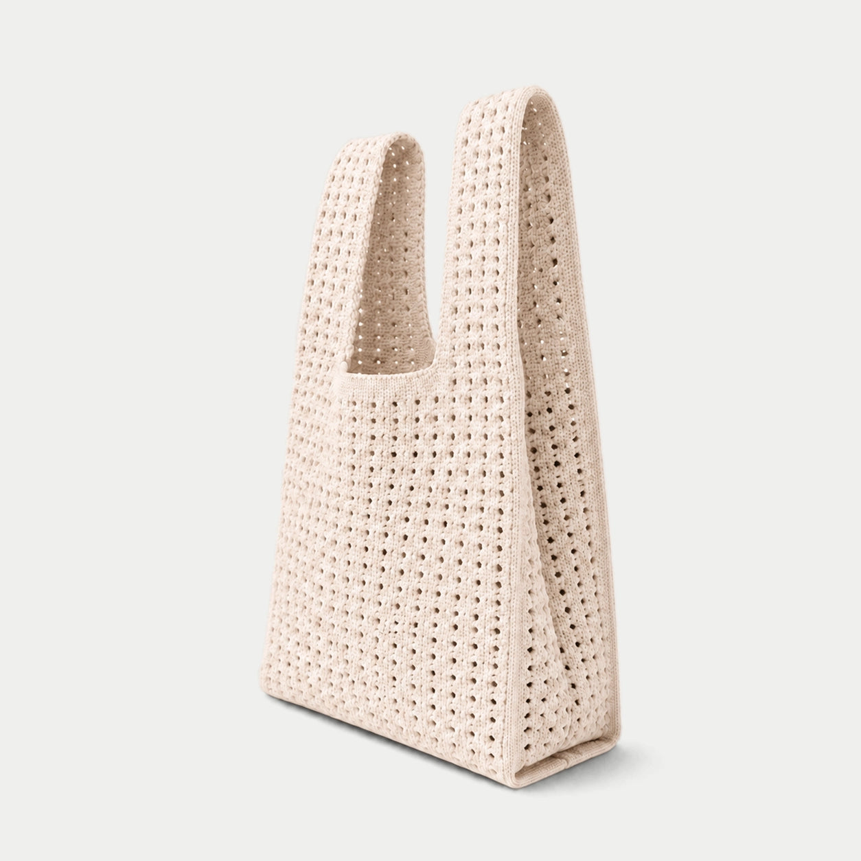 Open Knit Tote Bag