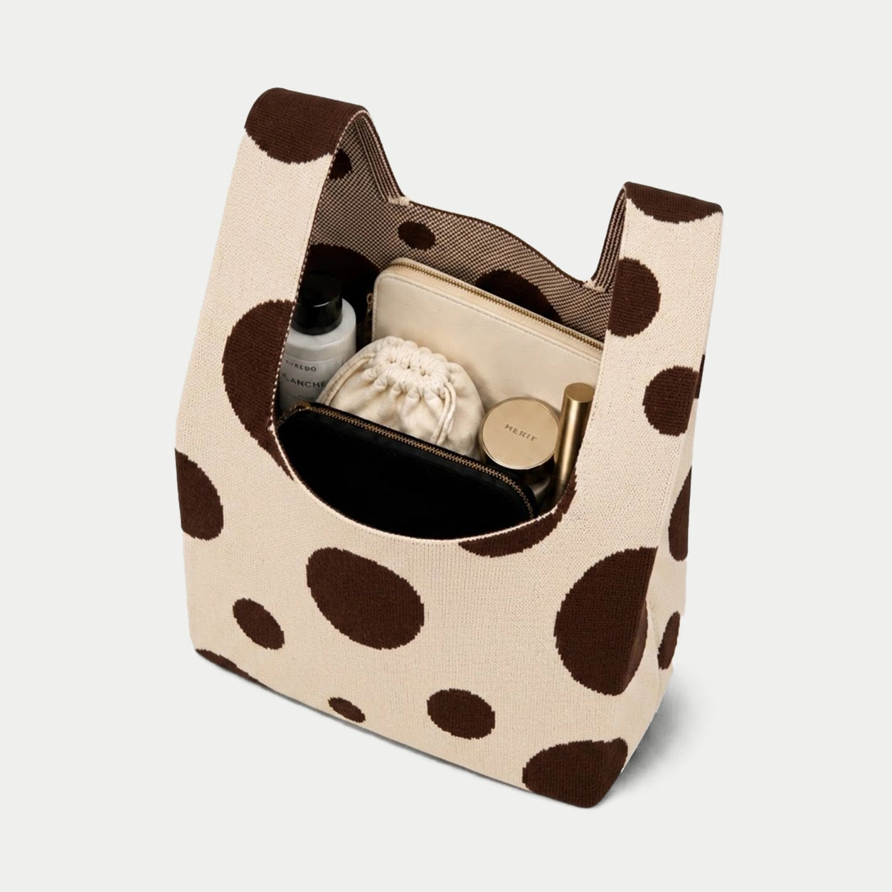 Organic Dot Knit Tote Bag