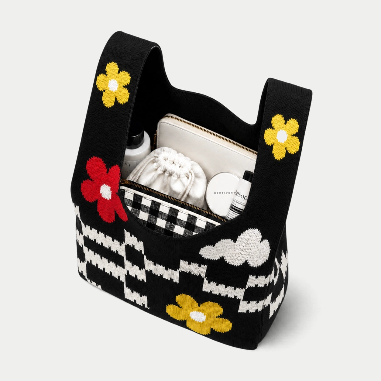 Garden Dream Knit Tote Bag