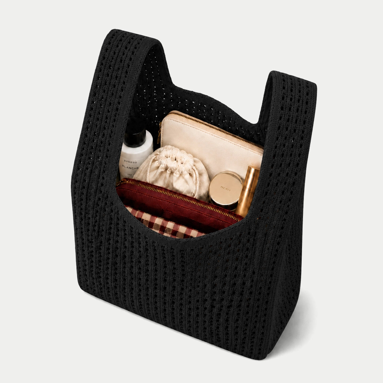Open Knit Tote Bag
