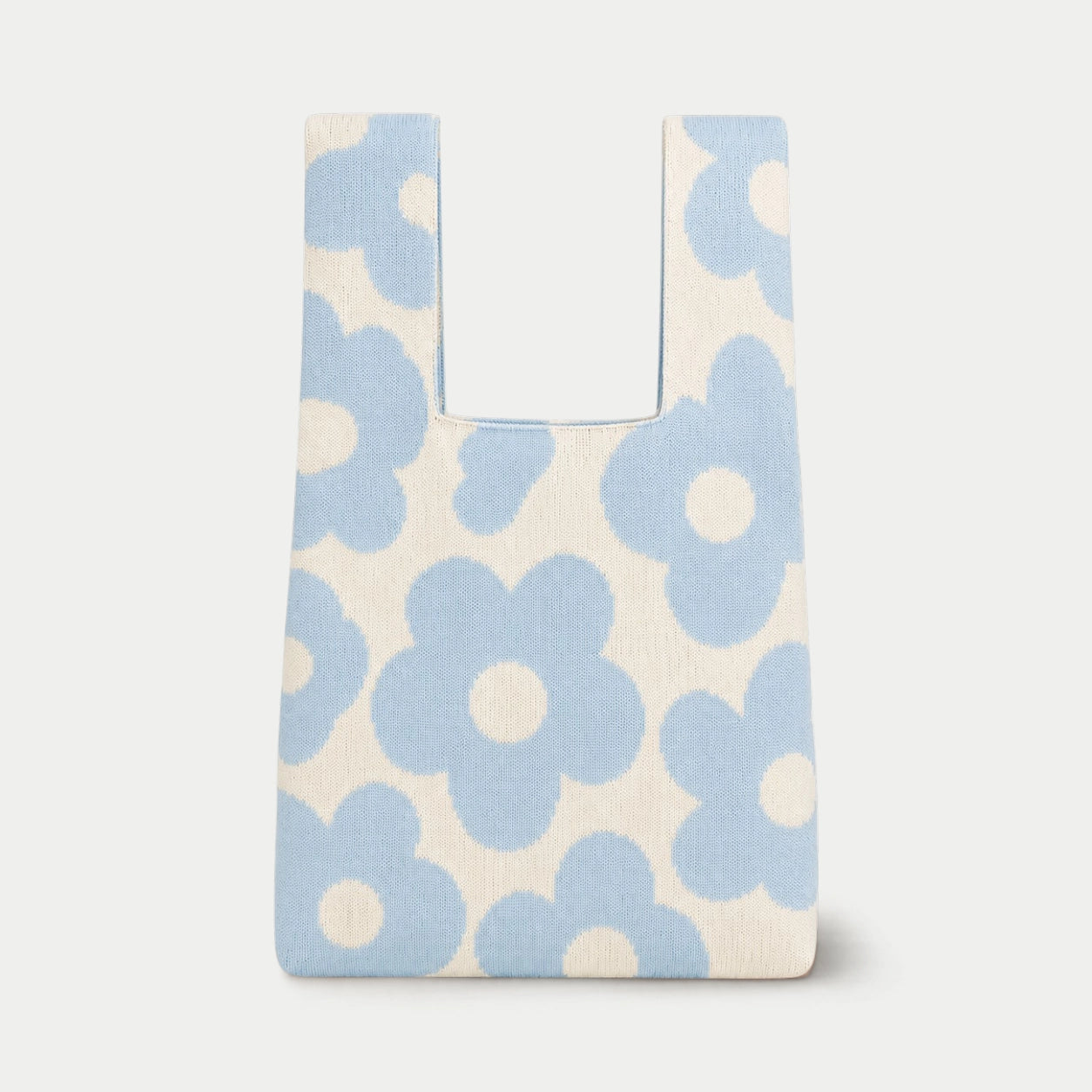 All Over Floral Knit Tote Bag