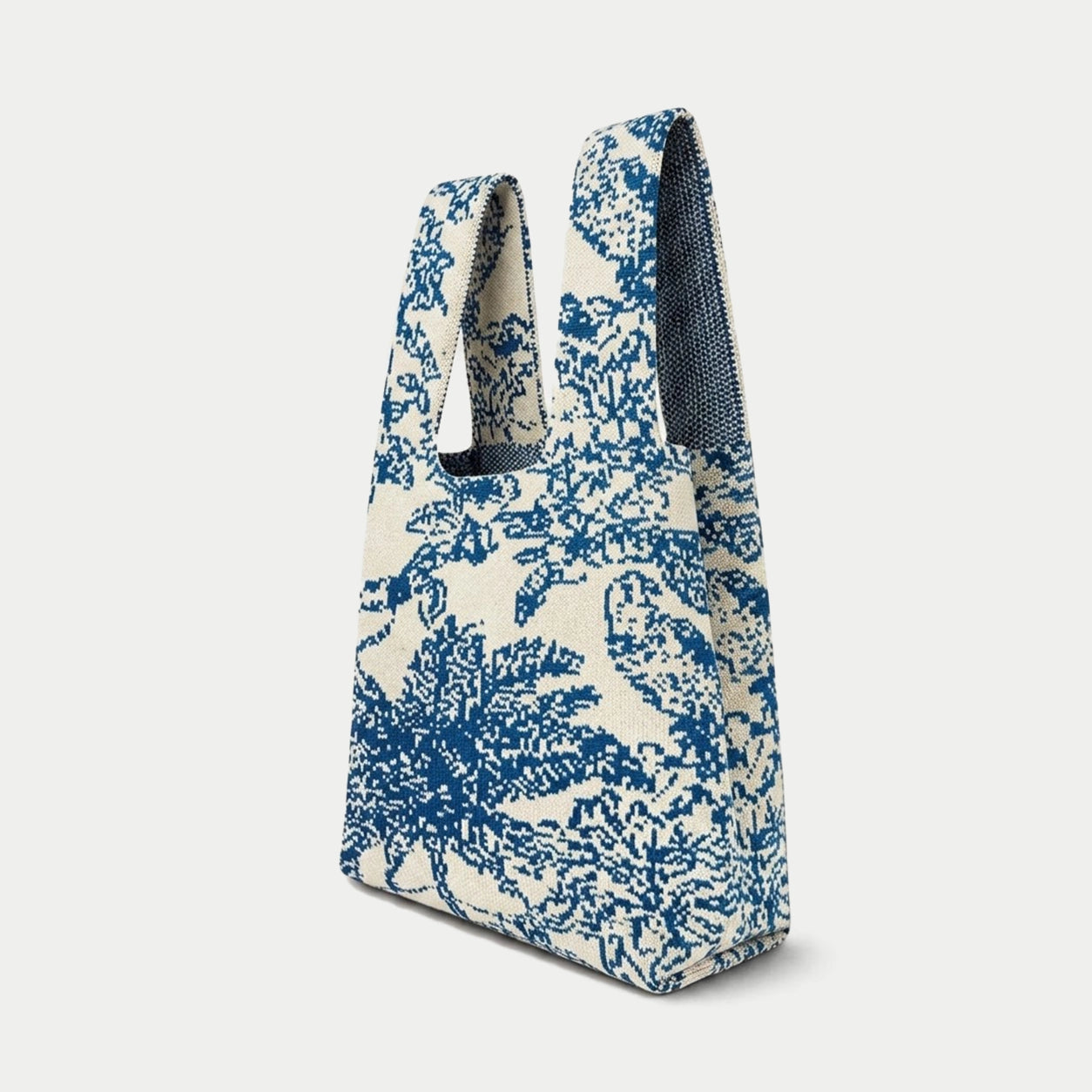 Tropical Palm Knit Tote Bag