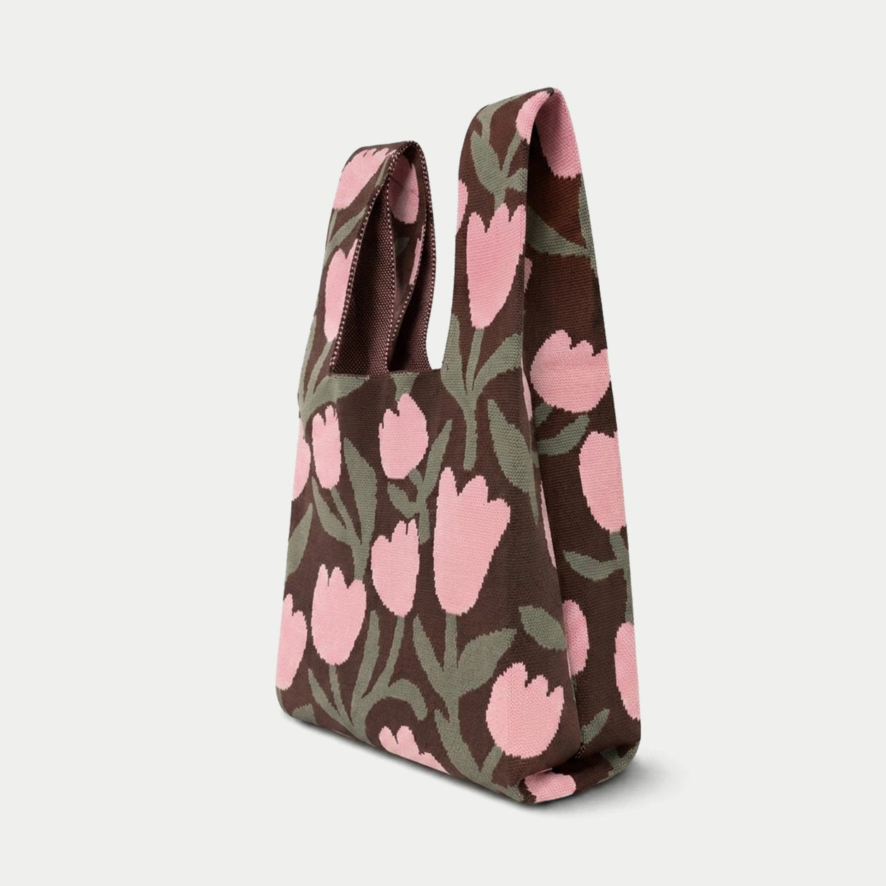 Graphic Tulip Knit Tote Bag