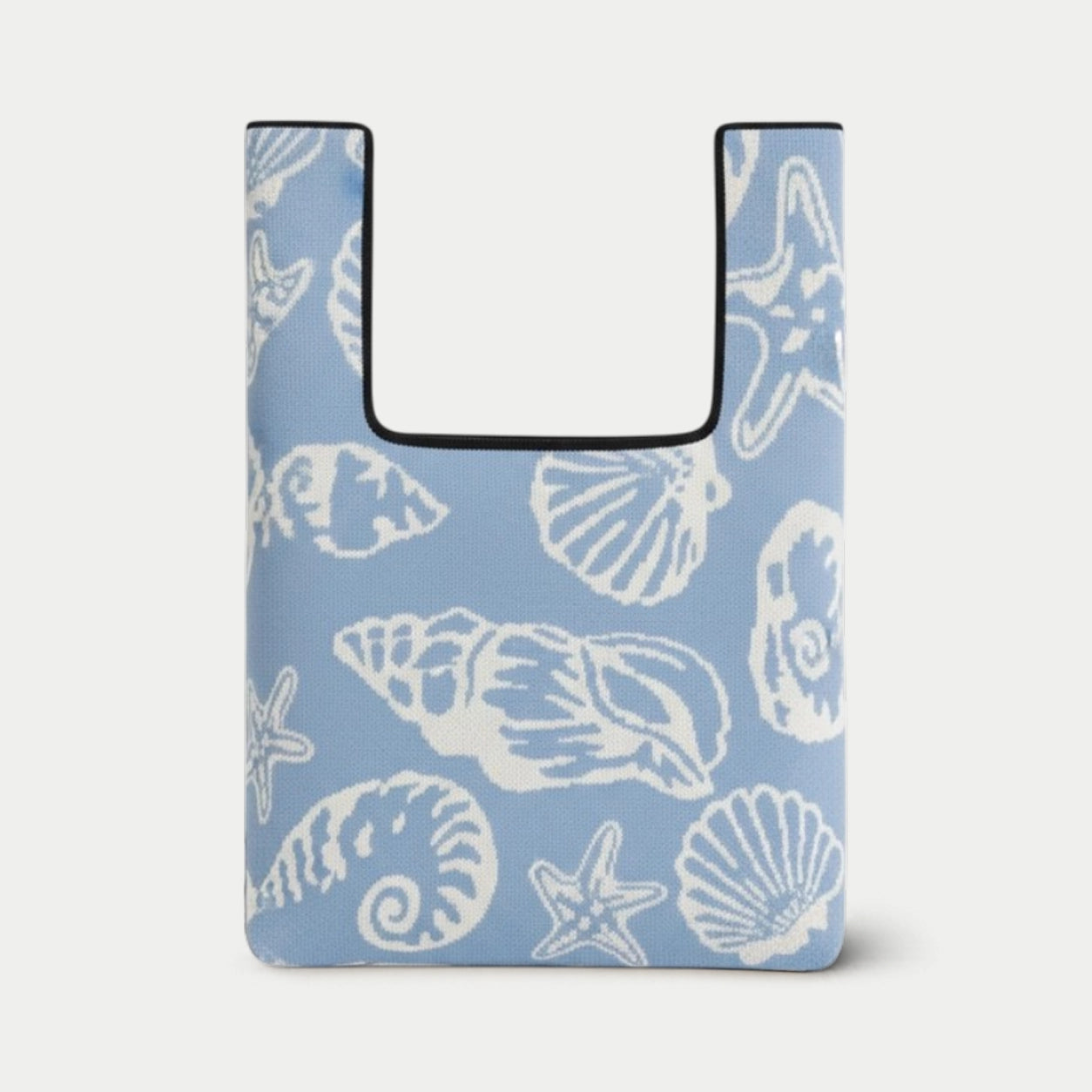 Coastal Graphic Knit Tote Bag