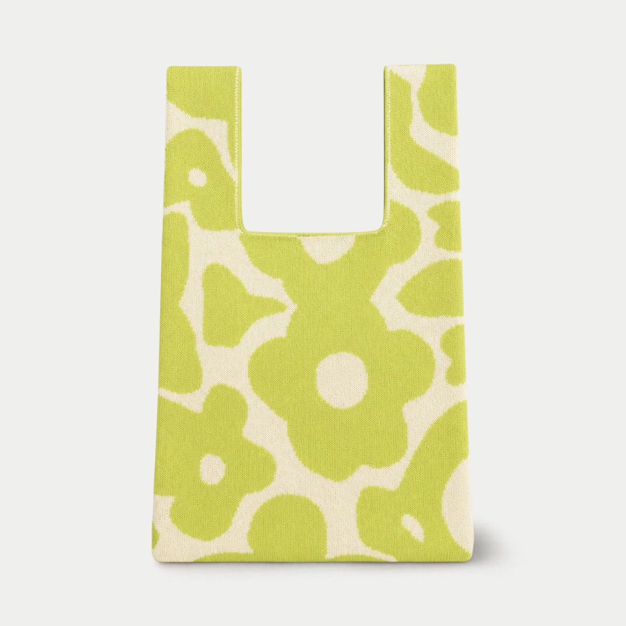 All Over Floral Knit Tote Bag