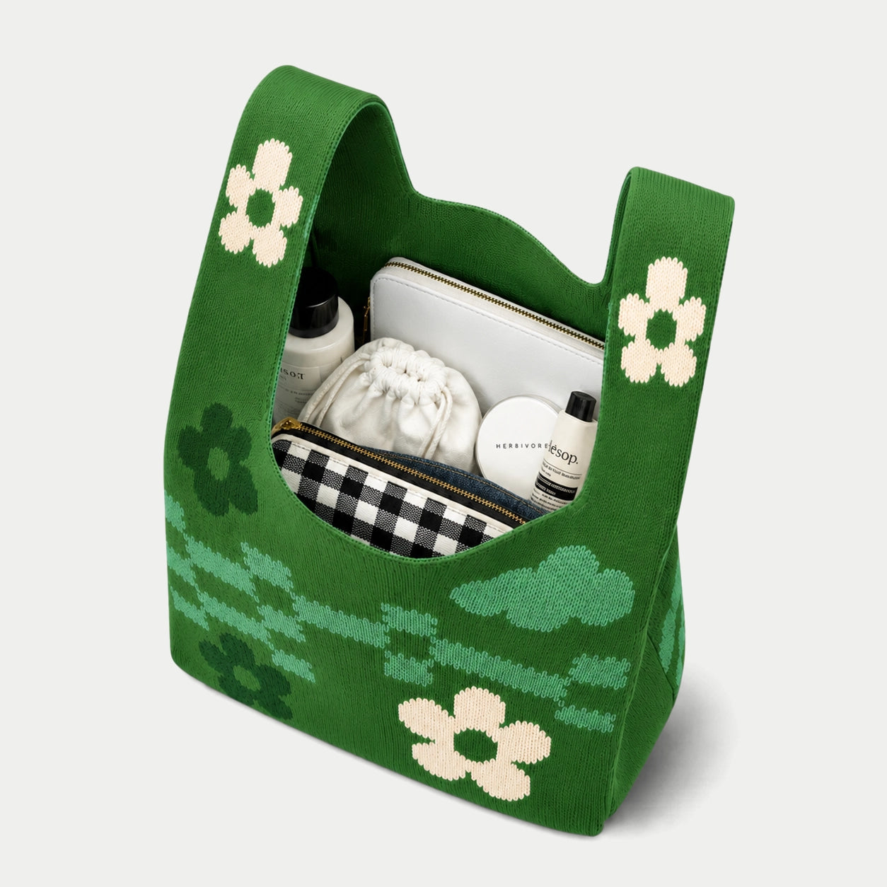 Garden Dream Knit Tote Bag