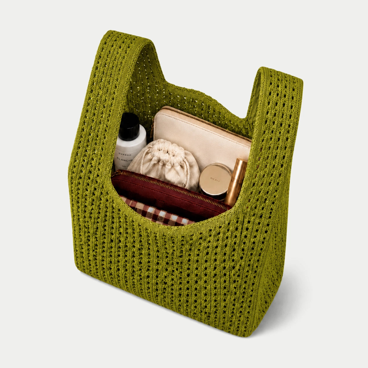 Open Knit Tote Bag