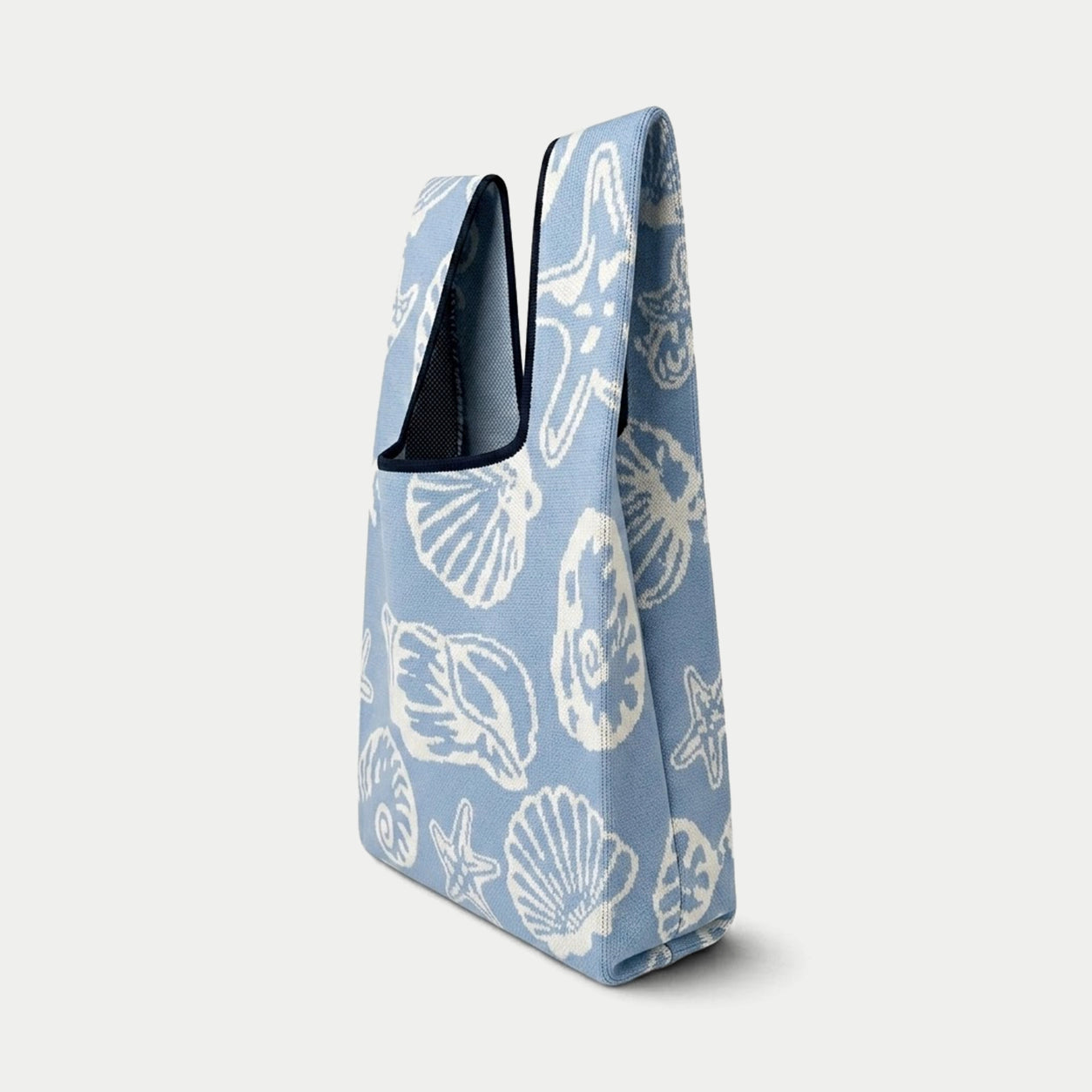 Coastal Graphic Knit Tote Bag