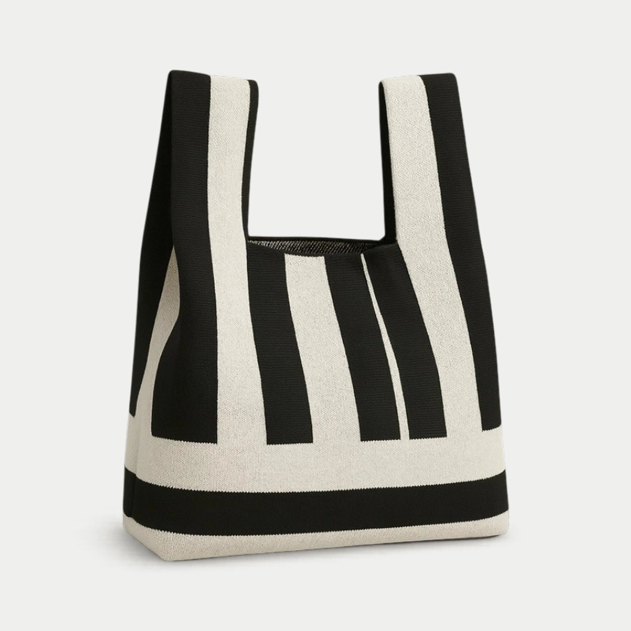 Piano Key Knit Tote Bag